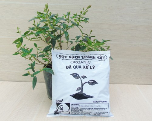 Đất sạch hữu cơ  3dm3 (túi PE)