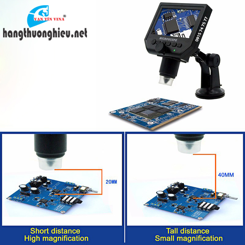 Kính hiển vi điện tử Microscope 1-600X