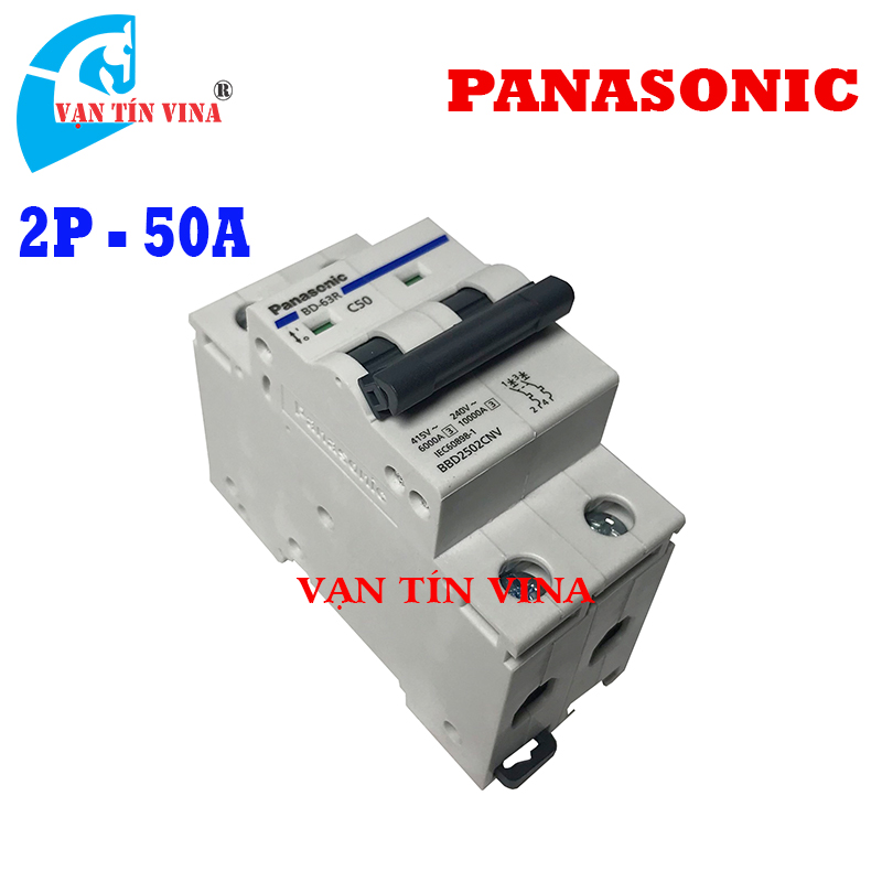 PANASONIC - CB 2P 50A - 6kA - BBD2502CNV