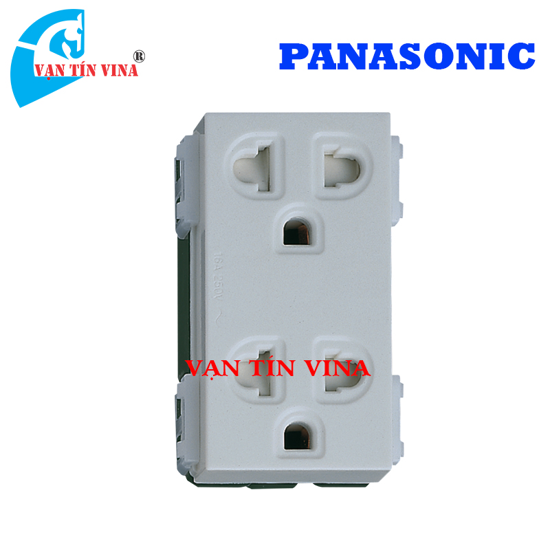 PANASONIC ổ đôi 3 chấu WEV1582-7SW